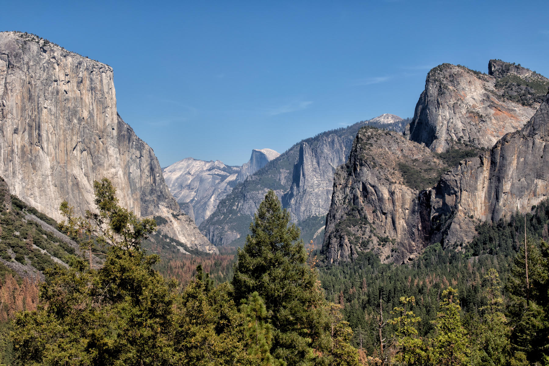 View from Big Oak Flat Road 1993<br />Yosemite