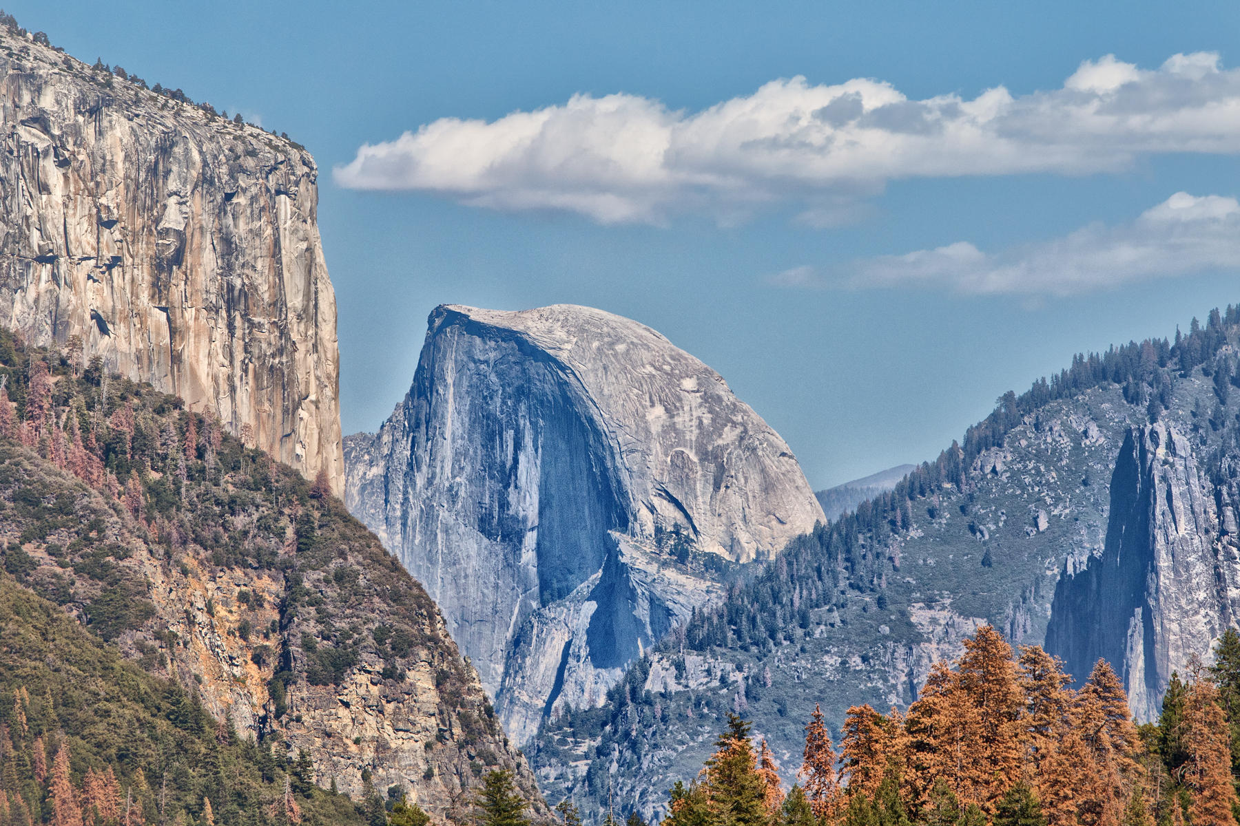 View from Big Oak Flat Road 1584 <br />Yosemite