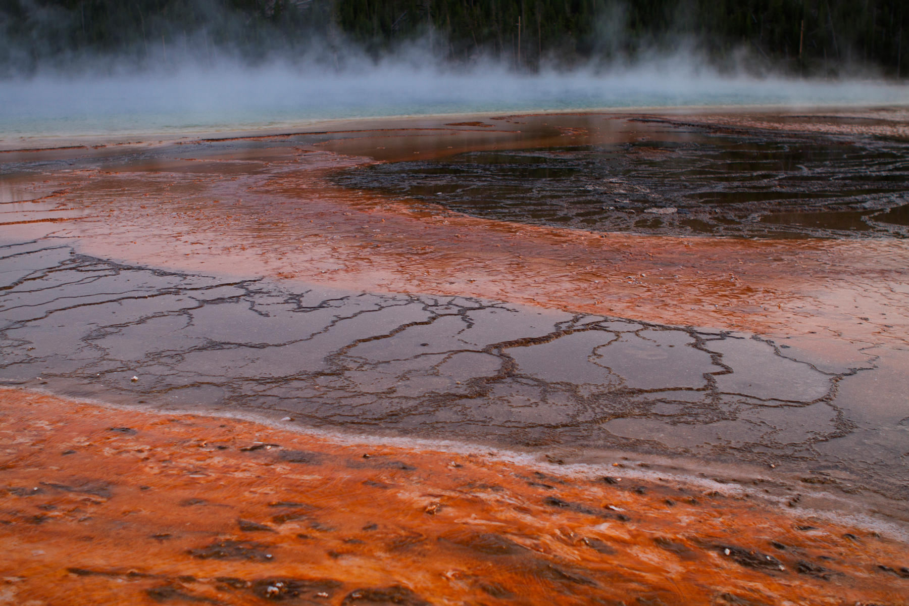 Midway Geyser Basin Sunset 0382