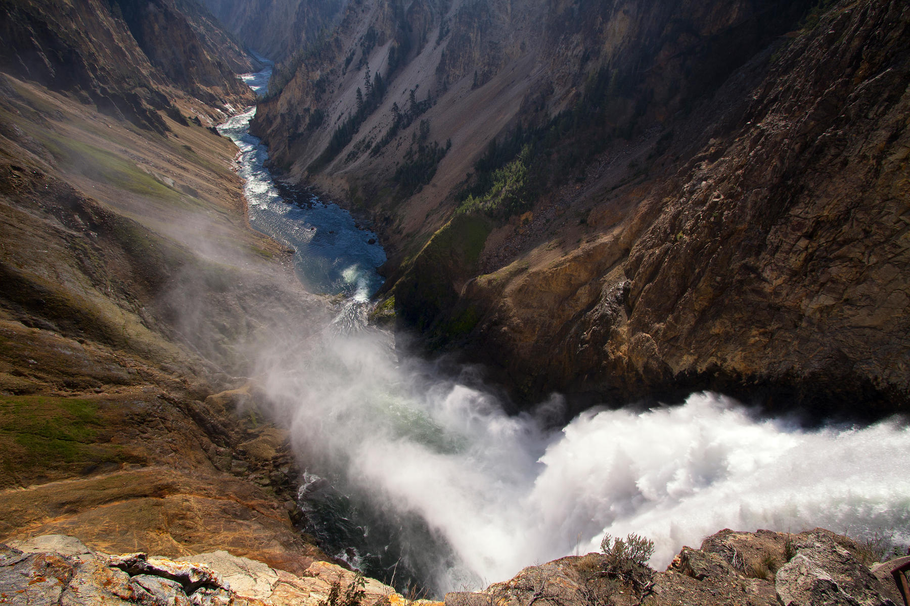 Yellowstone River Lower Falls Brink 0628