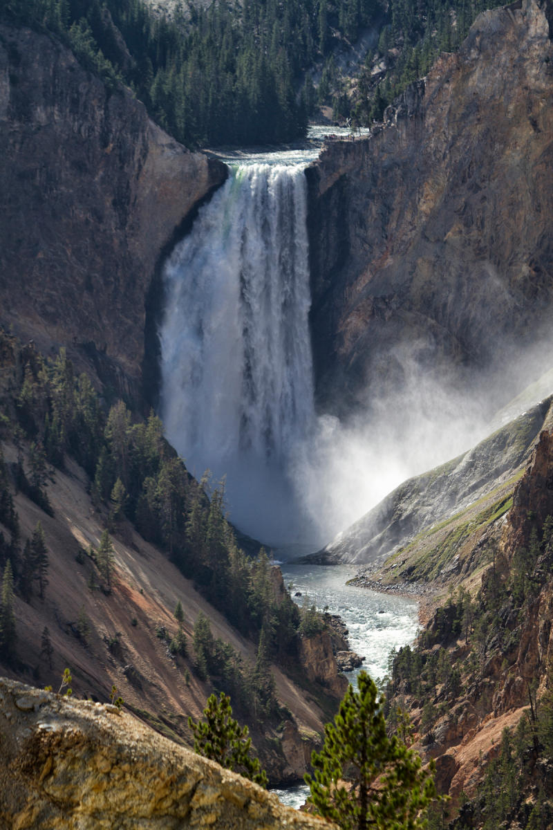 Yellowstone River Lower Falls Artist Point View 0510