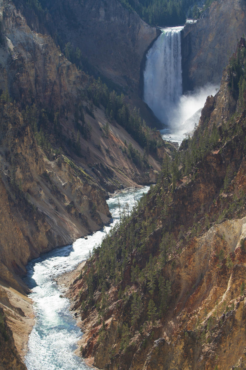Yellowstone River Lower Falls Artist Point View 0521