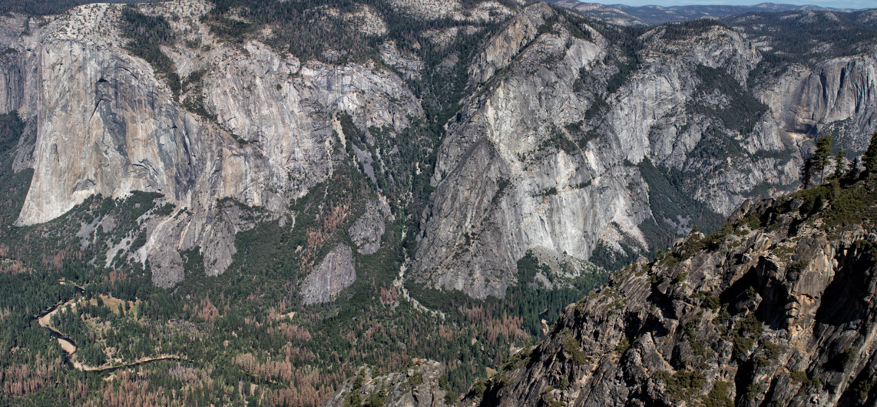 Yosemite Valley viewed from Taft Point 1841-43